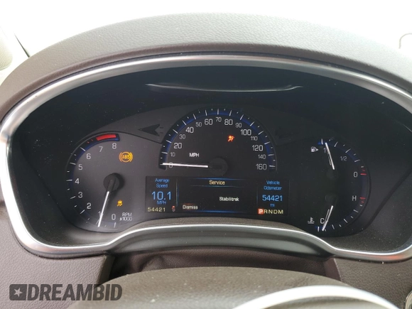 2016 Cadillac SRX Luxury Collection with VIN 3GYFNEE34GS553680, listed as a Copart auction lot 50609405 with 54,421 mi miles and Salvage Title. Bid and sale history available at carsss.com. Image 9.