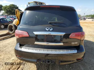 2017 Infiniti QX80 with VIN JN8AZ2NF8H9645395, listed as a Copart auction lot 57161274 with 0 mi miles and Salvage Title. Bid and sale history available at carsss.com. Image 6.