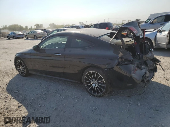 2021 Mercedes-Benz C 300 with VIN W1KWJ8EB9MG067523, listed as a Copart auction lot 74285704 with 20,563 mi miles and Salvage title. Bid and sale history available at DreamBid. Image 2.
