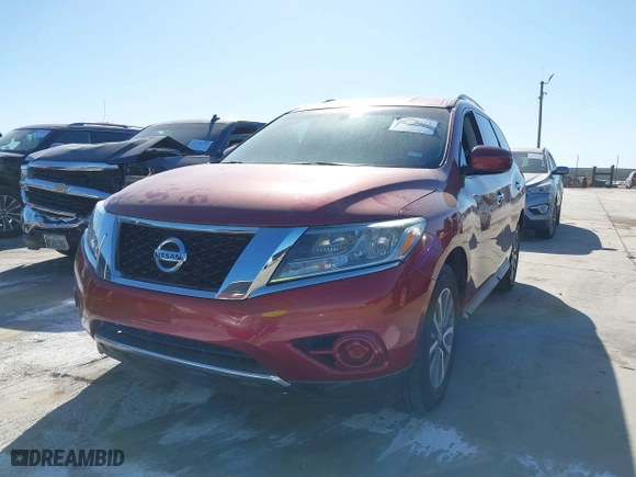 2016 Nissan Pathfinder S with VIN 5N1AR2MN2GC668883, listed as a IAAI auction lot 41760222 with 165,304 mi miles. Bid and sale history available at carsss.com. Image 17.