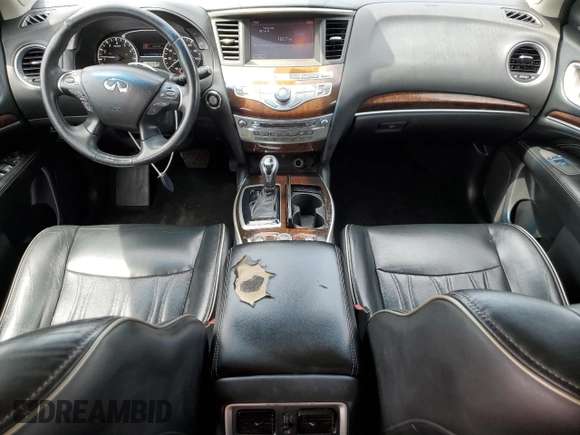2016 Infiniti QX60 with VIN 5N1AL0MM5GC522443, listed as a Copart auction lot 56608225 with 173,181 mi miles and Salvage Title. Bid and sale history available at DreamBid. Image 8.
