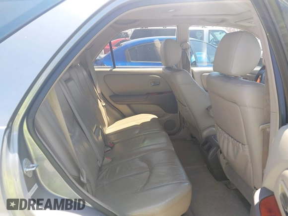 2001 Lexus RX 300 with VIN JTJGF10U810113697, listed as a IAAI auction lot 42215644 with 221,419 mi miles and . Bid and sale history available at DreamBid. Image 8.