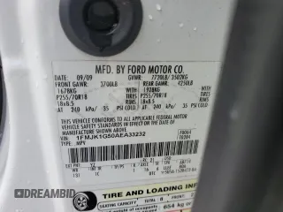 2010 Ford Expedition Max SSV with VIN 1FMJK1G50AEA33232, listed as a Copart auction lot 57631655 with 223,142 mi miles and Salvage title. Bid and sale history available at DreamBid. Image 13.