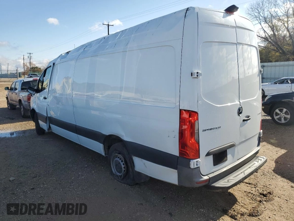 2022 Mercedes-Benz Sprinter Cargo with VIN W1Y40CHY0NT101988, listed as a Copart auction lot 84688584 with 71,888 mi miles and Salvage Title. Bid and sale history available at carsss.com. Image 2.