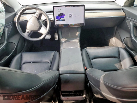 2021 Tesla Model 3 Performance with VIN 5YJ3E1EC5MF850673, listed as a Copart auction lot 47560665 with 96,950 mi miles and Salvage Title. Bid and sale history available at DreamBid. Image 8.