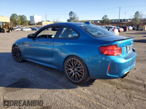 2019 BMW M2 Competition with VIN WBS2U7C52K7D01646, listed as a Copart auction lot 43097434 with 26,312 mi miles. Bid and sale history available at carsss.com. Image 2.