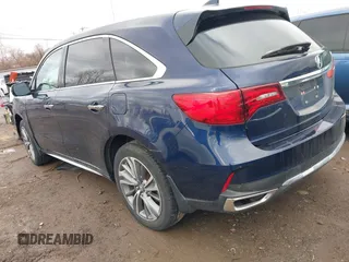 2017 Acura MDX w/Technology Pkg with VIN 5FRYD4H5XHB024459, listed as a IAAI auction lot 41703958 with 1 mi miles. Bid and sale history available at carsss.com. Image 3.