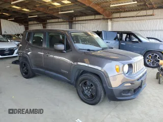 2016 Jeep Renegade Sport with VIN ZACCJAAT1GPD57779, listed as a Copart auction lot 55282815 with 45,506 mi miles and Salvage Title. Bid and sale history available at DreamBid. Image 4.