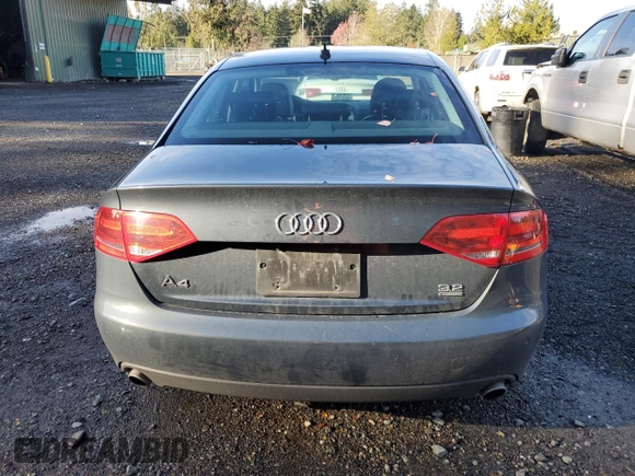 2009 Audi A4 3.2L Prestige with VIN WAUMK78K19A120162, listed as a Copart auction lot 81000214 with 119,251 mi miles and Salvage Title. Bid and sale history available at carsss.com. Image 6.