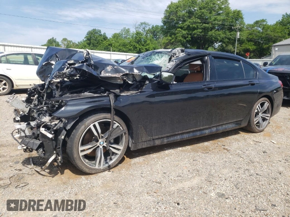 2016 BMW 7 Series 740i with VIN WBA7E2C59GG738509, listed as a Copart auction lot 52097993 with 0 mi miles. Bid and sale history available at carsss.com. Image 1.