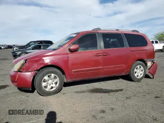 2008 Kia Sedona LX with VIN KNDMB233086248352, listed as a Copart auction lot 53099775 with 225,708 mi miles and Clean Title. Bid and sale history available at carsss.com. Image 1.