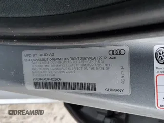 2015 Audi A6 2.0T Premium with VIN WAUFFAFC4FN026805, listed as a Copart auction lot 42141585 with 144,932 mi miles and Salvage Title. Bid and sale history available at carsss.com. Image 12.