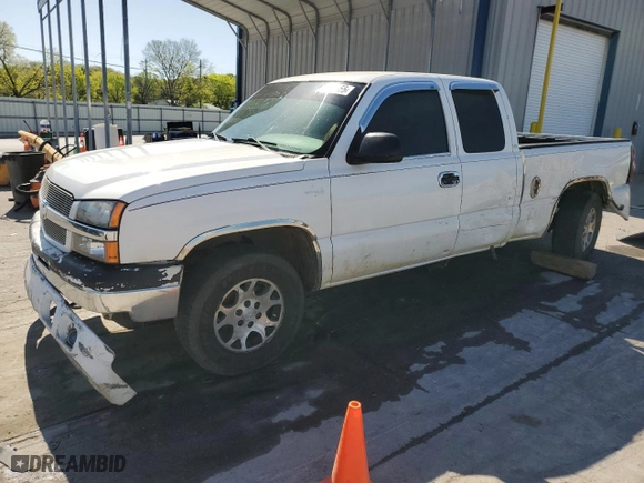 2004 Chevrolet Silverado 1500 LS with VIN 1GCEC19V54Z102350, listed as a Copart auction lot 52875355 with 155,334 mi miles and Salvage Title. Bid and sale history available at carsss.com. Image 1.