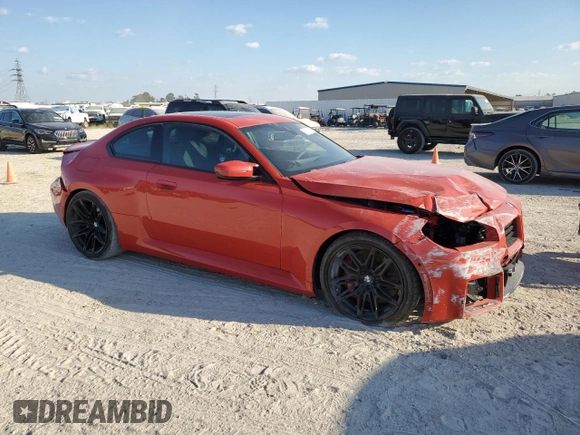 2024 BMW M2 with VIN 3MF13DM00R8E57467, listed as a Copart auction lot 73531214 with 1,481 mi miles and Non Repairable. Bid and sale history available at carsss.com. Image 6.
