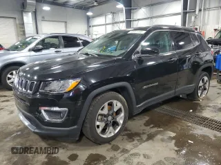 2020 Jeep Compass Limited with VIN 3C4NJCCB2LT169140, listed as a Copart auction lot 58001495 with 97,379 mi miles and Salvage title. Bid and sale history available at DreamBid. Image 1.