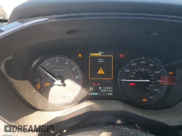 2020 Subaru Crosstrek с VIN JF2GTABC6L8240664, выставлен на аукционе Copart как лот 48401085 с пробегом 90 815 миль миль и Списание • Salvage title. История ставок и продаж доступна на DreamBid. Изображение 9.