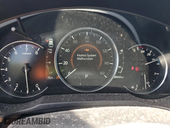 2022 Mazda CX-5 2.5 S Premium Package with VIN JM3KFBDM8N1527549, listed as a Copart auction lot 50226835 with 36,042 mi miles and Salvage Title. Bid and sale history available at carsss.com. Image 9.