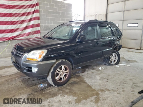 2005 Kia Sportage LX with VIN KNDJE723X57131795, listed as a Copart auction lot 79035214 with 146,746 mi miles and Salvage Title. Bid and sale history available at carsss.com. Image 1.