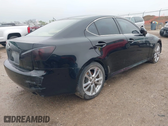 2006 Lexus IS 250 Manual with VIN JTHBK262765000451, listed as a IAAI auction lot 41952286 with 86,447 mi miles. Bid and sale history available at carsss.com. Image 4.