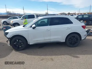 2020 Audi Q3 S line Premium with VIN WA1DECF35L1073234, listed as a IAAI auction lot 41807959 with 35,138 mi miles. Bid and sale history available at carsss.com. Image 14.
