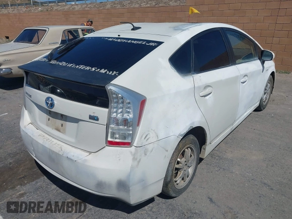 2010 Toyota Prius II with VIN JTDKN3DU7A0036990, listed as a IAAI auction lot 41974602 with 191,348 mi miles. Bid and sale history available at carsss.com. Image 4.