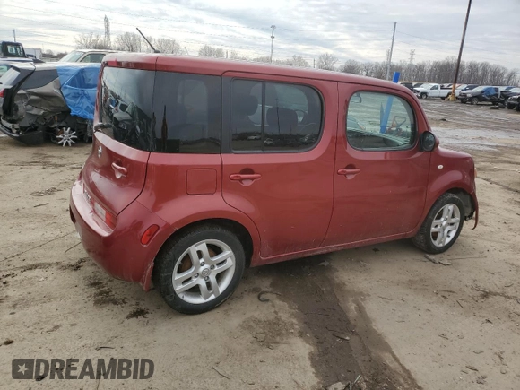 2012 Nissan Cube 1.8 S with VIN JN8AZ2KR9CT252628, listed as a Copart auction lot 47381215 with 183,723 mi miles and Salvage Title. Bid and sale history available at carsss.com. Image 3.