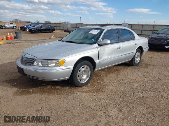1998 Lincoln Continental with VIN 1LNFM97V8WY637860, listed as a IAAI auction lot 41746814 with 167,544 mi miles. Bid and sale history available at carsss.com. Image 2.