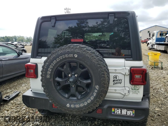 2021 Jeep Wrangler Unlimited Sport S z VIN 1C4HJXDN6MW608946, wystawiony jako Copart lot #62089045 z przebiegiem 33 305 mil mil oraz Szkoda całkowita • Salvage title. Historia ofert i sprzedaży dostępna na DreamBid. Obrazek 6.
