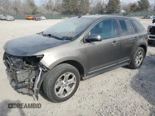 2013 Ford Edge SEL with VIN 2FMDK3J98DBB50819, listed as a Copart auction lot 48183895 with 168,396 mi miles and Salvage Title. Bid and sale history available at carsss.com. Image 1.