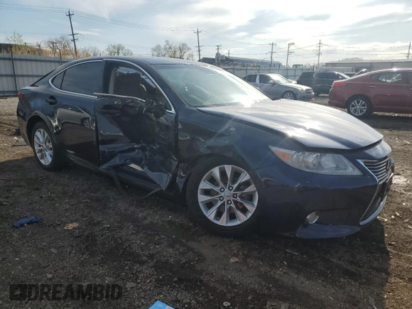 2013 Lexus ES 300h with VIN JTHBW1GG9D2023205, listed as a Copart auction lot 53585885 with 153,684 mi miles and Salvage title. Bid and sale history available at DreamBid. Image 4.