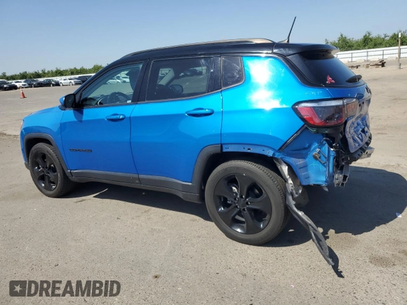 2020 Jeep Compass Latitude with VIN 3C4NJCBB4LT229808, listed as a Copart auction lot 55674375 with 48,892 mi miles and Salvage title. Bid and sale history available at DreamBid. Image 2.