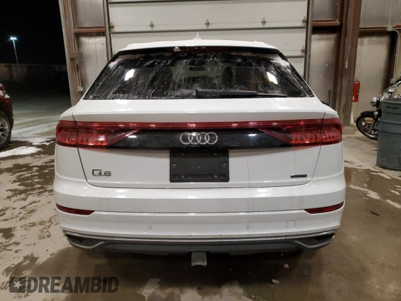 2019 Audi Q8 Prestige z VIN WA1CVAF13KD035710, wystawiony jako Copart lot #82997264 z przebiegiem Nie podano mil oraz Szkoda całkowita • Salvage title. Historia ofert i sprzedaży dostępna na DreamBid. Obrazek 6.