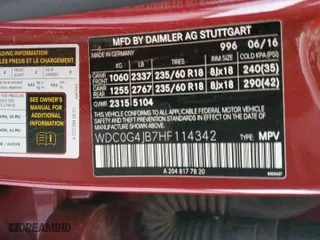 2017 Mercedes-Benz GLC with VIN WDC0G4JB7HF114342, listed as a Copart auction lot 77095044 with 0 mi miles and Salvage Title. Bid and sale history available at carsss.com. Image 13.