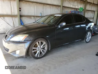 2007 Lexus IS 250 with VIN JTHBK262672056366, listed as a Copart auction lot 62315305 with 186,058 mi miles and Salvage title. Bid and sale history available at DreamBid. Image 1.
