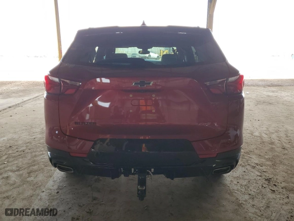 2022 Chevrolet Blazer RS with VIN 3GNKBERS1NS116190, listed as a Copart auction lot 51533915 with 22,502 mi miles and Salvage Title. Bid and sale history available at carsss.com. Image 6.