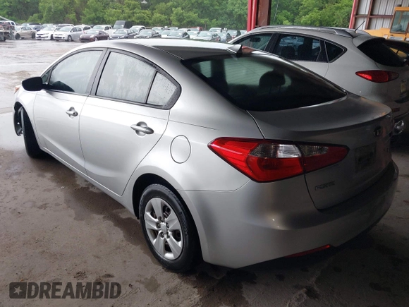 2014 Kia Forte LX with VIN KNAFK4A67E5059911, listed as a IAAI auction lot 42105858 with 183,067 mi miles. Bid and sale history available at carsss.com. Image 3.
