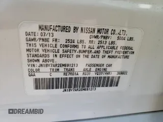 2014 Infiniti Q50 with VIN JN1BV7AR2EM691213, listed as a Copart auction lot 50857185 with 91,924 mi miles and Non Repairable. Bid and sale history available at carsss.com. Image 10.