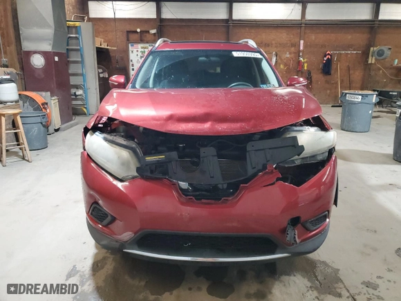 2015 Nissan Rogue SV with VIN 5N1AT2MV1FC784222, listed as a Copart auction lot 51950995 with 118,165 mi miles and Salvage Title. Bid and sale history available at carsss.com. Image 5.