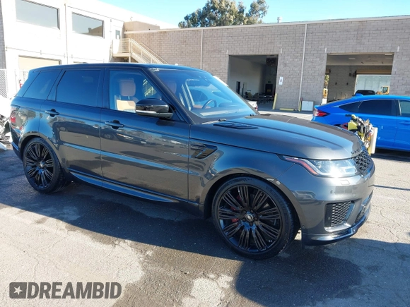 2019 Land Rover Range Rover Sport HSE Dynamic with VIN SALWV2SV8KA814418, listed as a IAAI auction lot 41612418 with 62,409 mi miles. Bid and sale history available at carsss.com. Image 1.