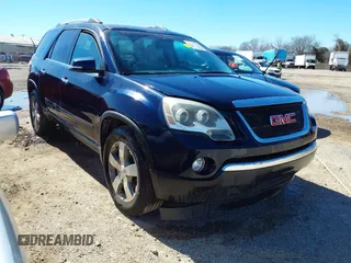 2012 GMC Acadia SLT1 with VIN 1GKKRRED0CJ145296, listed as a IAAI auction lot 41467317 with 185,743 mi miles. Bid and sale history available at carsss.com. Image 1.