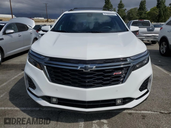 2022 Chevrolet Equinox RS z VIN 3GNAXMEV5NS212489, wystawiony jako Copart lot #51080555 z przebiegiem 28 364 mil mil oraz Szkoda całkowita • Salvage title. Historia ofert i sprzedaży dostępna na DreamBid. Obrazek 5.