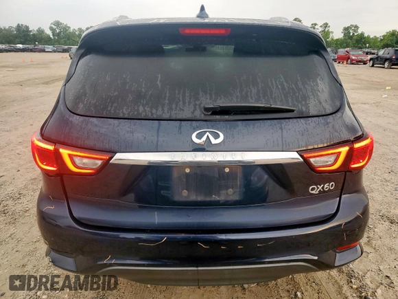 2019 Infiniti QX60 Luxe with VIN 5N1DL0MN0KC568860, listed as a Copart auction lot 58367525 with 68,446 mi miles and Salvage title. Bid and sale history available at DreamBid. Image 6.