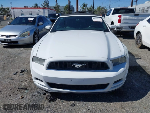 2014 Ford Mustang V6 with VIN 1ZVBP8EM9E5297226, listed as a IAAI auction lot 41627327 with 141,750 mi miles. Bid and sale history available at carsss.com. Image 12.
