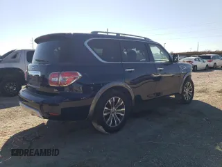 2018 Nissan Armada SV with VIN JN8AY2ND0J9059961, listed as a Copart auction lot 46755125 with 126,792 mi miles and Salvage Title. Bid and sale history available at carsss.com. Image 3.
