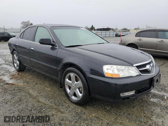 2003 Acura TL Type S w/Navigation System with VIN 19UUA56983A014407, listed as a Copart auction lot 43801225 with 116,004 mi miles and Salvage Title. Bid and sale history available at carsss.com. Image 4.