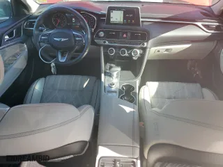 2020 Genesis G70 2.0T with VIN KMTG44LA4LU048341, listed as a Copart auction lot 74528584 with 17,474 mi miles and Non Repairable. Bid and sale history available at carsss.com. Image 8.