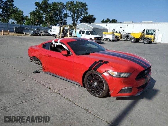 2015 Ford Mustang V6 with VIN 1FA6P8AM3F5345921, listed as a Copart auction lot 59231455 with 130,844 mi miles and Salvage title. Bid and sale history available at DreamBid. Image 4.