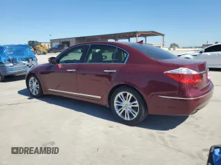2009 Hyundai Genesis with VIN KMHGC46F09U044266, listed as a Copart auction lot 73326074 with 50,026 mi miles and Salvage Title. Bid and sale history available at carsss.com. Image 2.