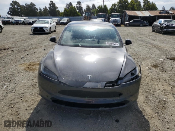 2025 Tesla Model 3 Long Range z VIN 5YJ3E1EA2SF988697, wystawiony jako Copart lot #56584815 z przebiegiem 4 664 mil mil oraz Szkoda całkowita • Salvage title. Historia ofert i sprzedaży dostępna na DreamBid. Obrazek 5.