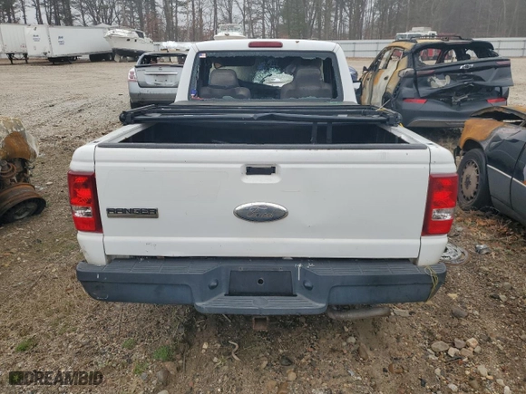 2007 Ford Ranger XL with VIN 1FTYR10D87PA00895, listed as a Copart auction lot 85802824 with 0 mi miles and Salvage Title. Bid and sale history available at carsss.com. Image 6.